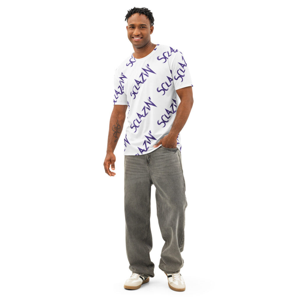 Sclazin' Logo Men’s cotton crew neck t-shirt