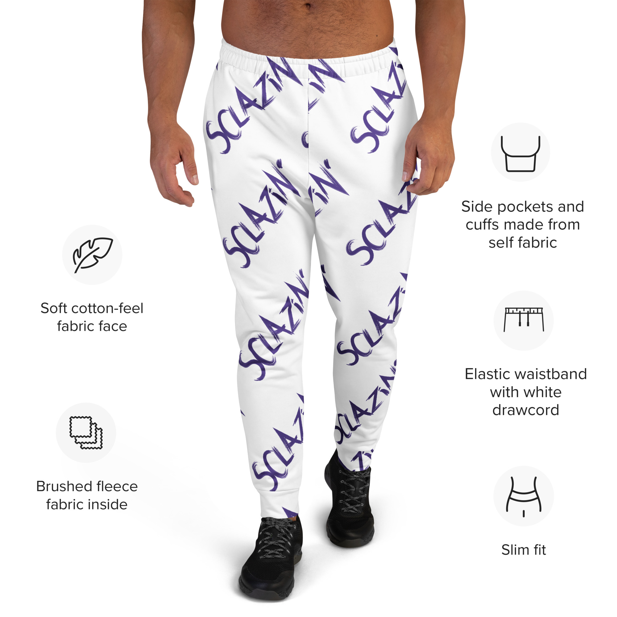 Sclazin' Logo Men's Joggers - Image 2