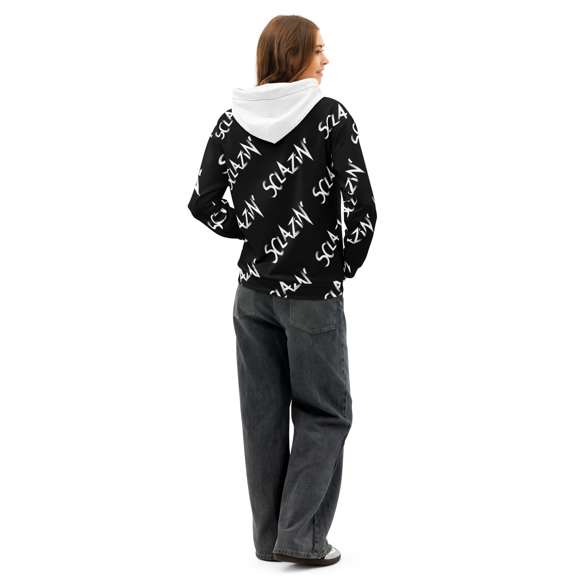 Sclazin' Logo Unisex cotton hoodie - Black