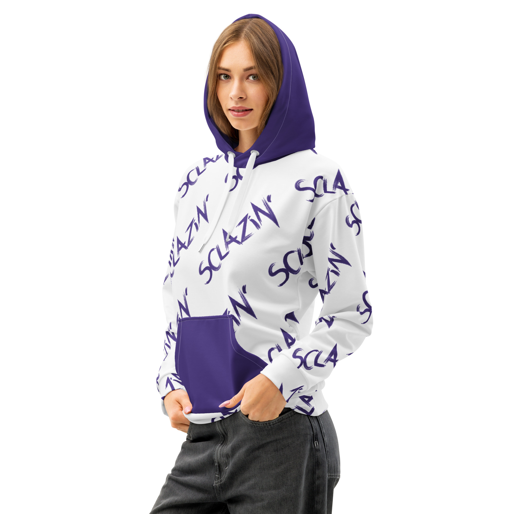 Sclazin' Unisex cotton hoodie - Image 4