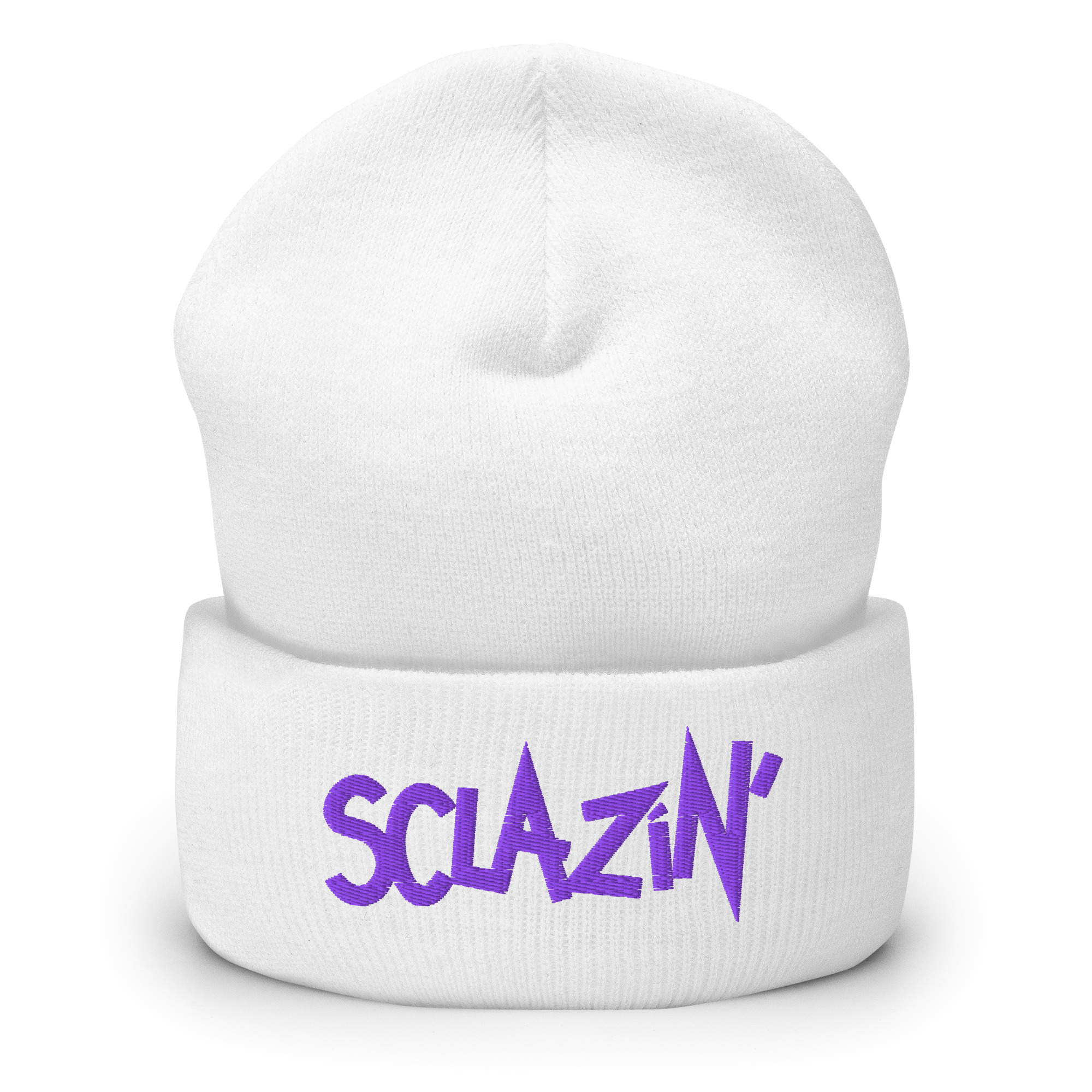 Sclazin' Embroidered Cuffed Beanie